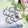 Kleine duftende gewebte Uhr für Damen Armband Digitalanzeige Lässig Elegant Teerosen Perlenuhr