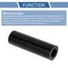X AUTOHAUX 1 Piece Inner Diameter 12mm/0.47" Length 76mm/2.99" 0 Degree Straight Black Car