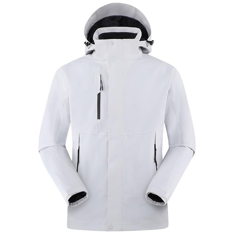 Premium 3-in-1 Outdoor Shell Jacket - Corporate Logo, Windproof, Waterproof, Ideal for Hiking and Mountaineering.