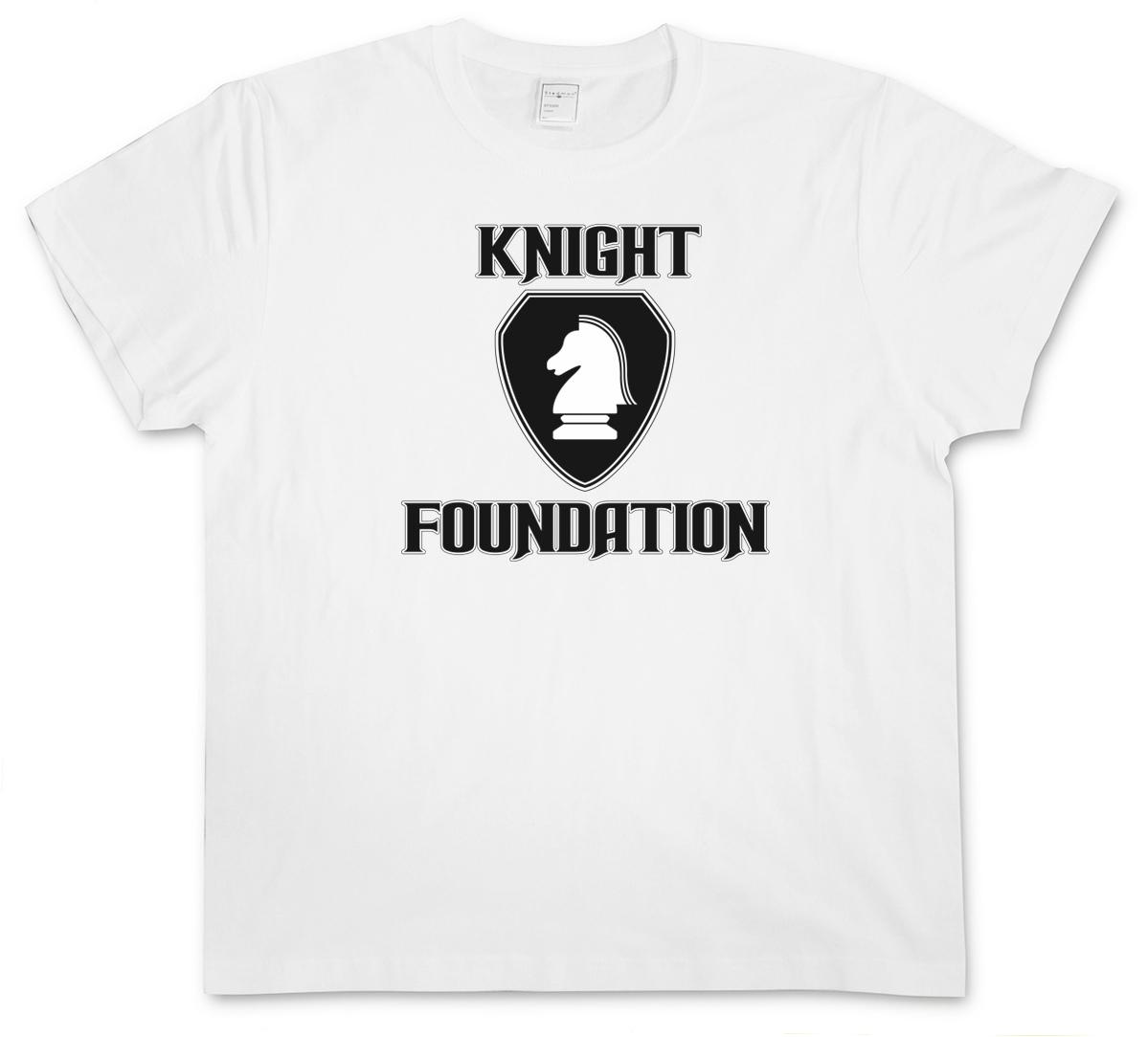 WHITE KNIGHT FOUNDATION LOGO T-SHIRT TV Rider Serie Kult hasselhoff K.I.T.T. XL