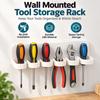 Multiple Slots Wall Mounted Tool Holder No-Drill Tool Organizer Tool Storage Rack  Hardware Storage