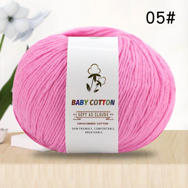 Pure Xinjiang Cotton Yarn for Children's Knitting and DIY Crochet Projects