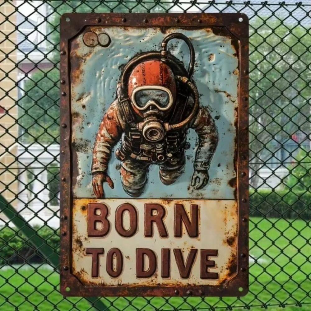 Vintage Metal Wall Art Sign 20x30cm Home Decor Retro Plaque