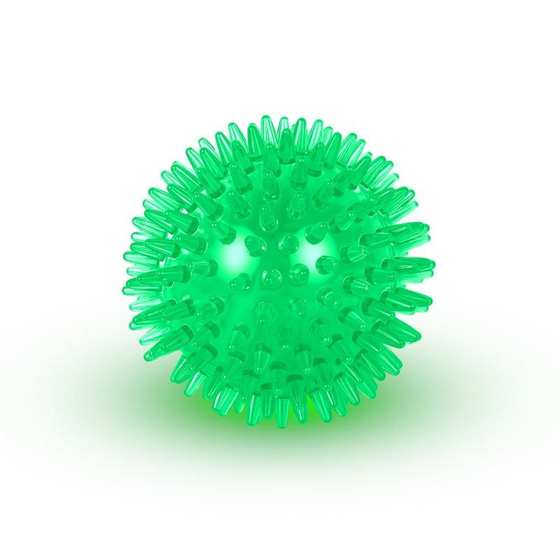 

New Pet Toy Ball Cat Puppy Sounding Toy Tooth Cleaning Ball Training Pet Teeth Chewing Toy Thorn Balls Accessories 6.5cm зелёный