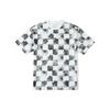 Checkered Short Sleeve T-Shirt Unisex Tops Black White VN000GSOCRZ