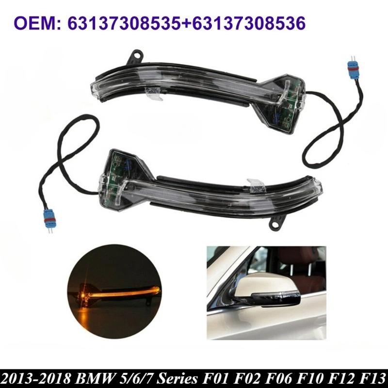 For 2013-2018 BMW 5/6/7 Series F01 F02 F06 F10 F12 F13 Mirror Indicator Turn Signal Lamp 63137308535 63137308536