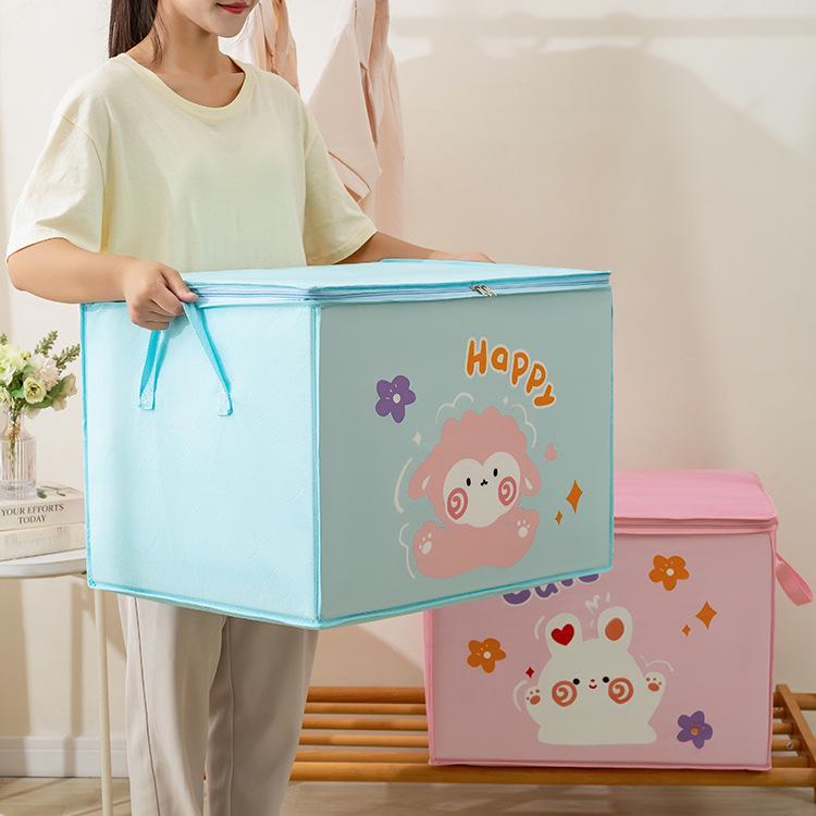 Moisture-Proof Cartoon Non-Woven Storage Bag for Clothes and Quilts