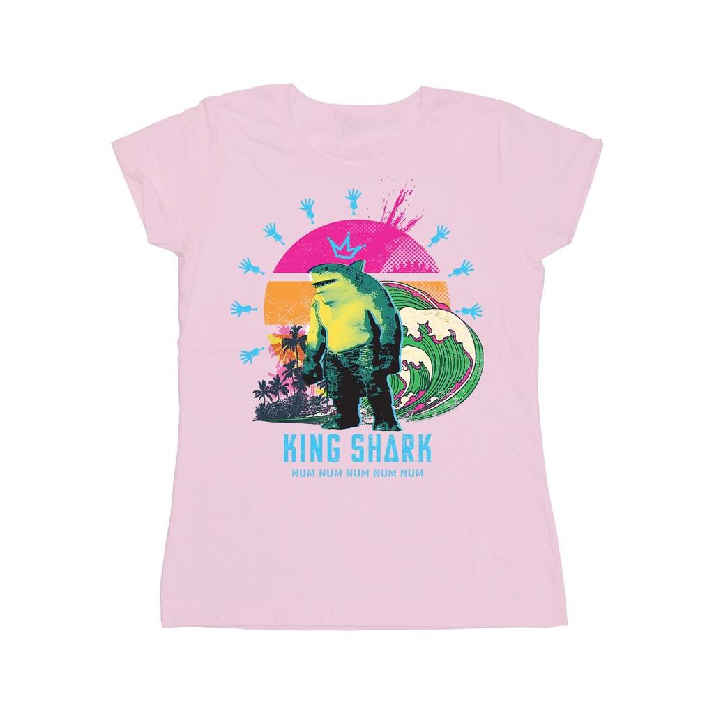 DC Comics Womens/Ladies The Suicide Squad King Shark Cotton T-Shirt