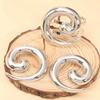 Alloy Jewelry Set Earrings And Bracelet Beautiful Swirls Earrings And Bracelet Set Tailored For Fashion Forward Women