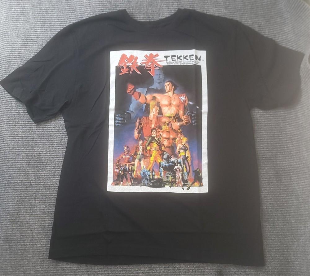 

TEKKEN Видеоигра для драк Ретро Винтажный стиль Футболка Размер S Унисекс Футболка L