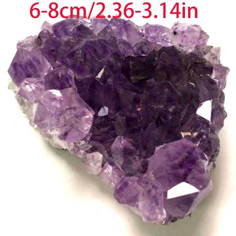 Quartz Natural Amethyst Geode Druzy Crystal Cluster Healing Specimen Decor