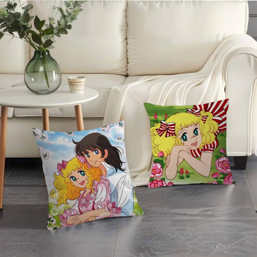 Anime C-Candy Cute Candy Cushion Cover Inches Farmhouse Decor Home Throw Pillow Covers For Couch Decorations