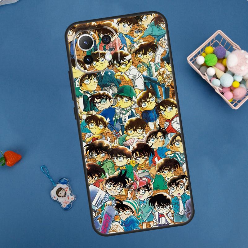 Detective Conan Case For POCO F5 X3 X5 Pro X4 F4 GT C40 M5s F3 Cover For Xiaomi 13 12 Lite 12T 11T Pro 12X