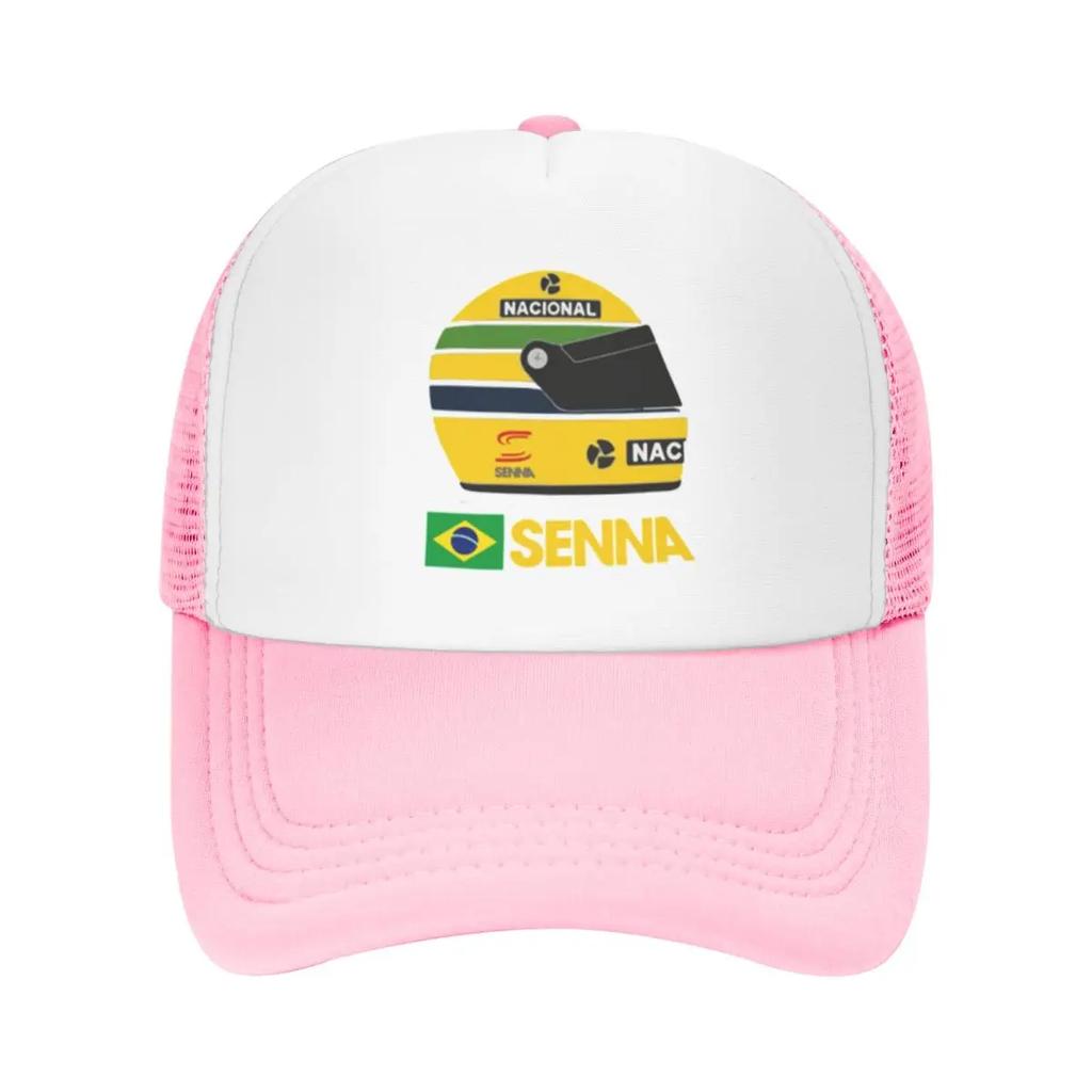 Senna Gelbe Helme Motocross Racing Reise Netz Baseballkappen für Herren Erwachsene Damen Strand Sonnenhut Snapback Kappe