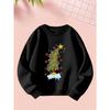 A Casual Long-Sleeve Sweatshirt Featuring Creative Christmas Designs, Perfect for Girls, Ideal As a Christmas Gift for The Autumn And Winter Seasons