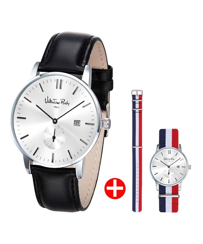 Ballentinoludi Vr1301D-Wtbk Men'S Leather Watch + Free Nato Band