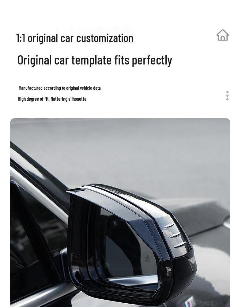 Suitable for BMW X1 X2 X3 X4 X5 7 Series Rearview Mirror Rain Shield Guard Eyebrow Frame for 3 and 5 Series Models