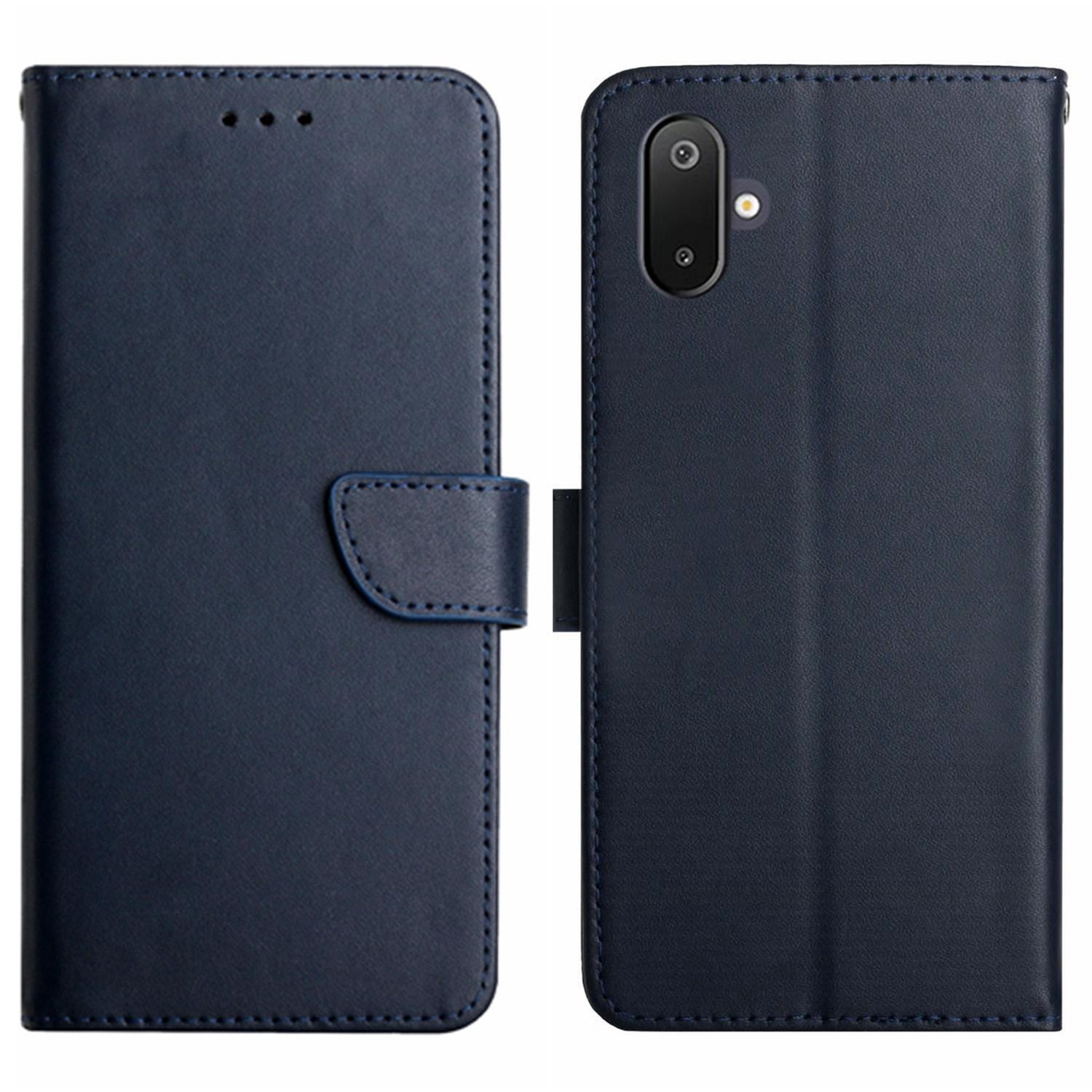 

Для Samsung Galaxy M06 5G/F06 5G Чохол Натуральна коров яча шкіра Чохол для телефону Текстура наппа Blue