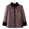 Winter thick padded jacket jacket velvet old lady padded jacket to keep warm