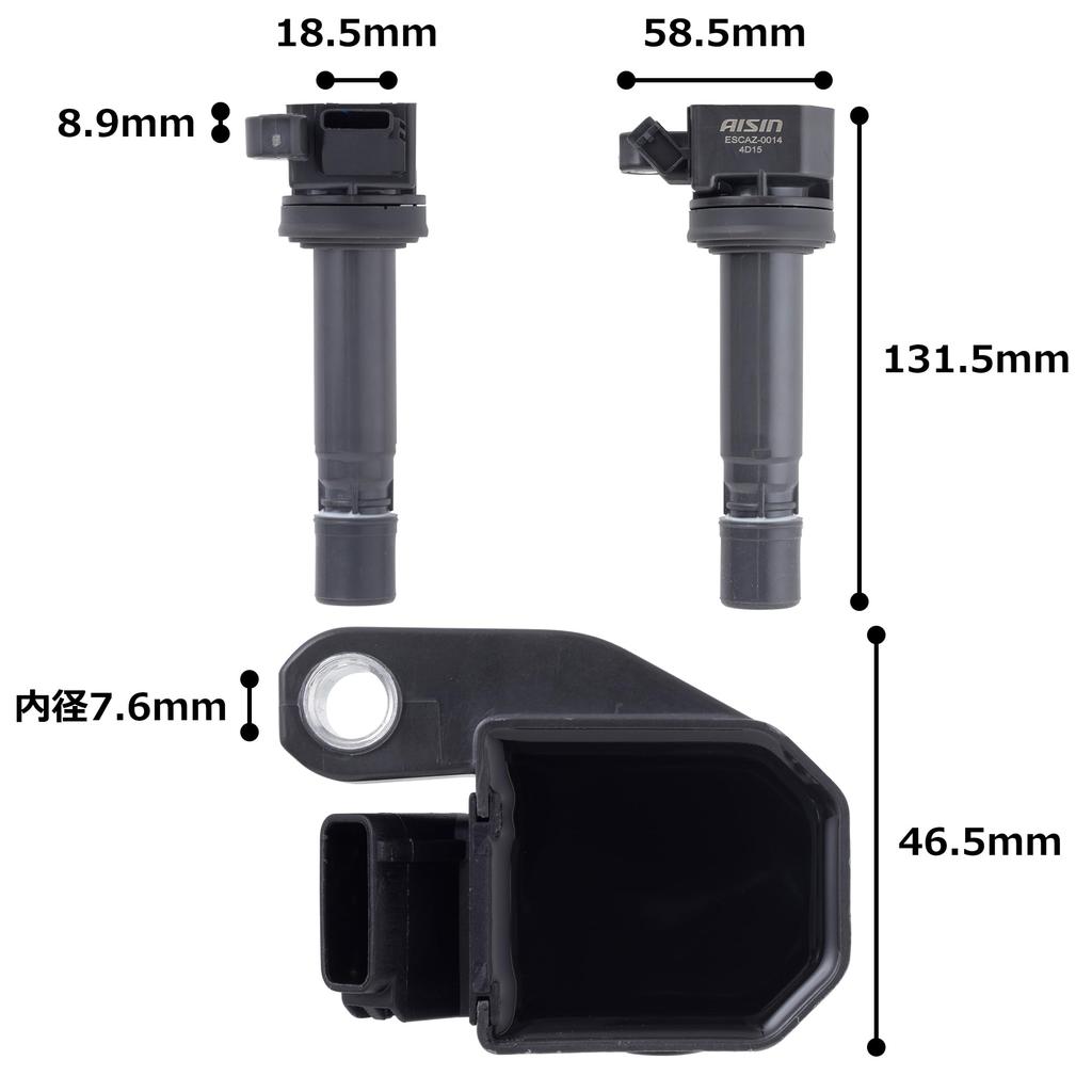 AISIN Automotive Ignition Coil for Daihatsu Vehicles, for Tanto / Move / Mira and
