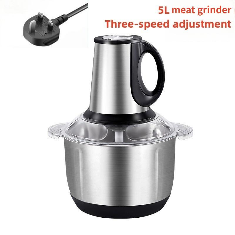 Stainless Steel Electric Meat Grinder Large Capacity Multifunctional  Complementary Food Processor Automatic Veg Chopper