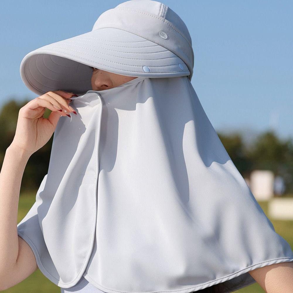 Wide Brim Mountaineering Hat UV Anti Women Sun Hat Casual Shawl Fisherman Hat  Summer
