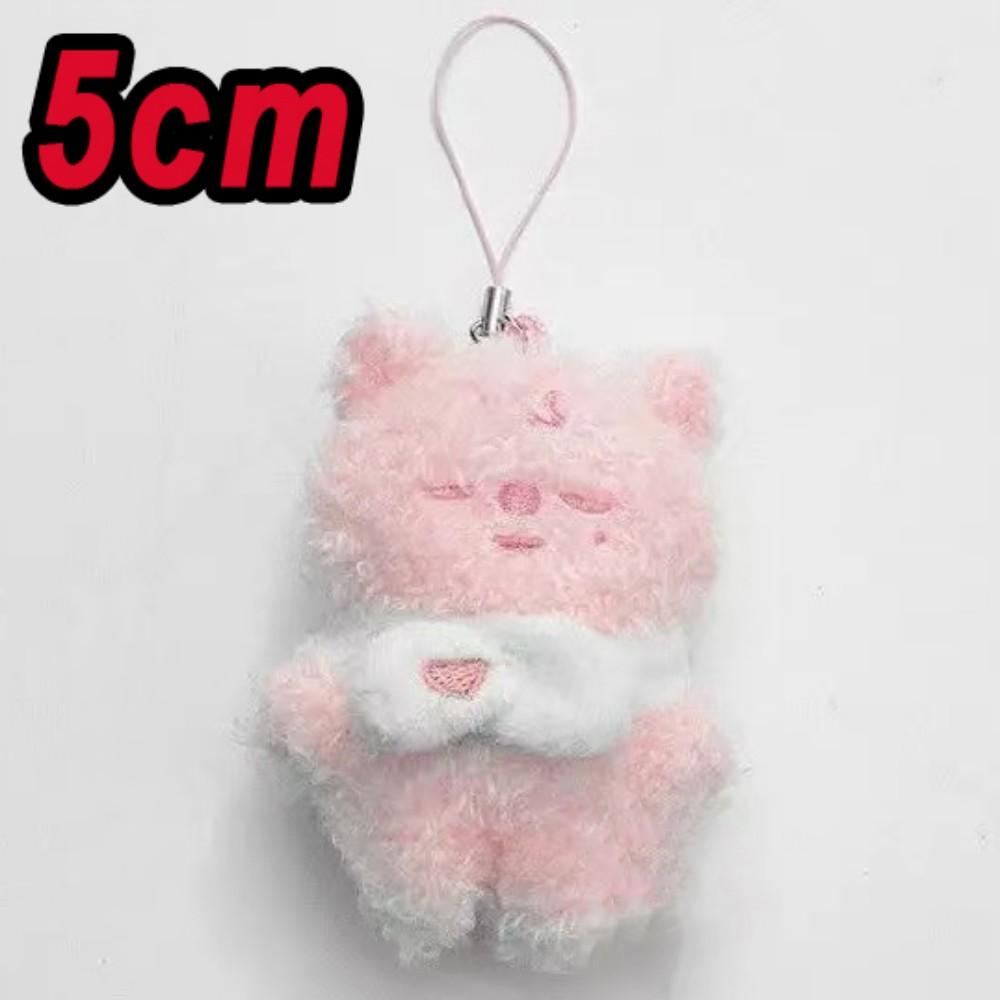 *5cm Straykids Mini Keychain Plush Doll Pendant FM Doll Creative Doll Bag Pendant Children's Fans Cute Gift