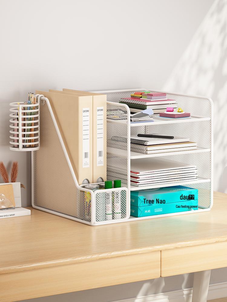 Multi-Layer Desktop File Organizer & Storage Rack
