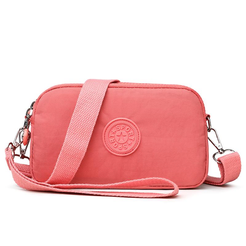 Fashion Portable Women Makeup Bag Coin Purse Three Zipped  Wallet Big Capacity Phone Pouch