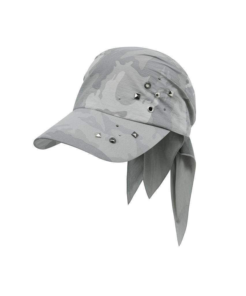 MIDNIGHT MOVE Camo Bandana Cap (Grey)
