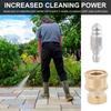 Pressure Washer Quick Connector 1/4inch Pressure Washer Fittings Stainless Steel Sewer Jetting Nozzle Adapter Set