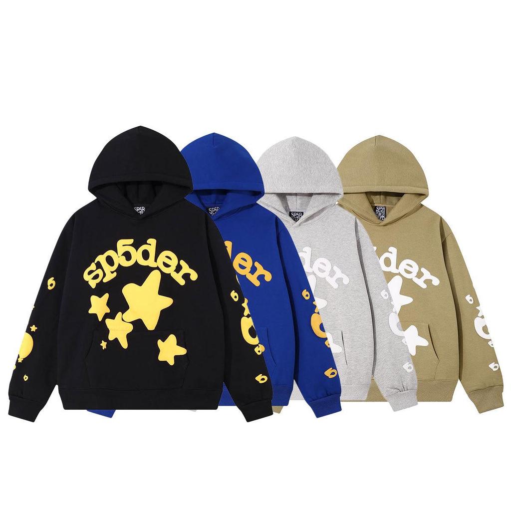 Young Thug Style Foam Letter Hoodie - Pink Hip-Hop Sweatshirt for Couples