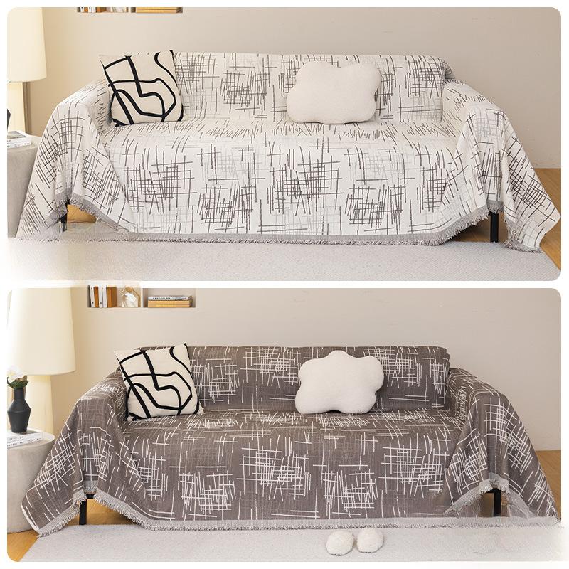 Nordic Minimalism Sofa Cover Cloth Four Seasons Universal Full Covered High Sense Chenille Ins Sofa Towel Slipcover All Inclusive