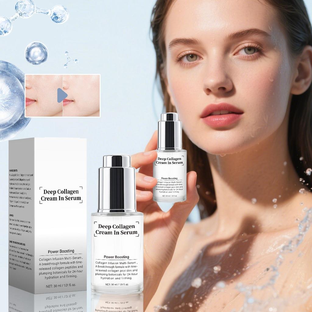 Deep Collagen Serum, Skin Plumpness, Enhanced Elasticity. Double Layer Collagen Facial Serum,30ml