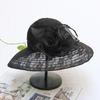 Temperament Lace Mesh Flower Big Edge Hat Children Summer Seaside Sunscreen Beach Hat Vacation Sunshade Cool Hat