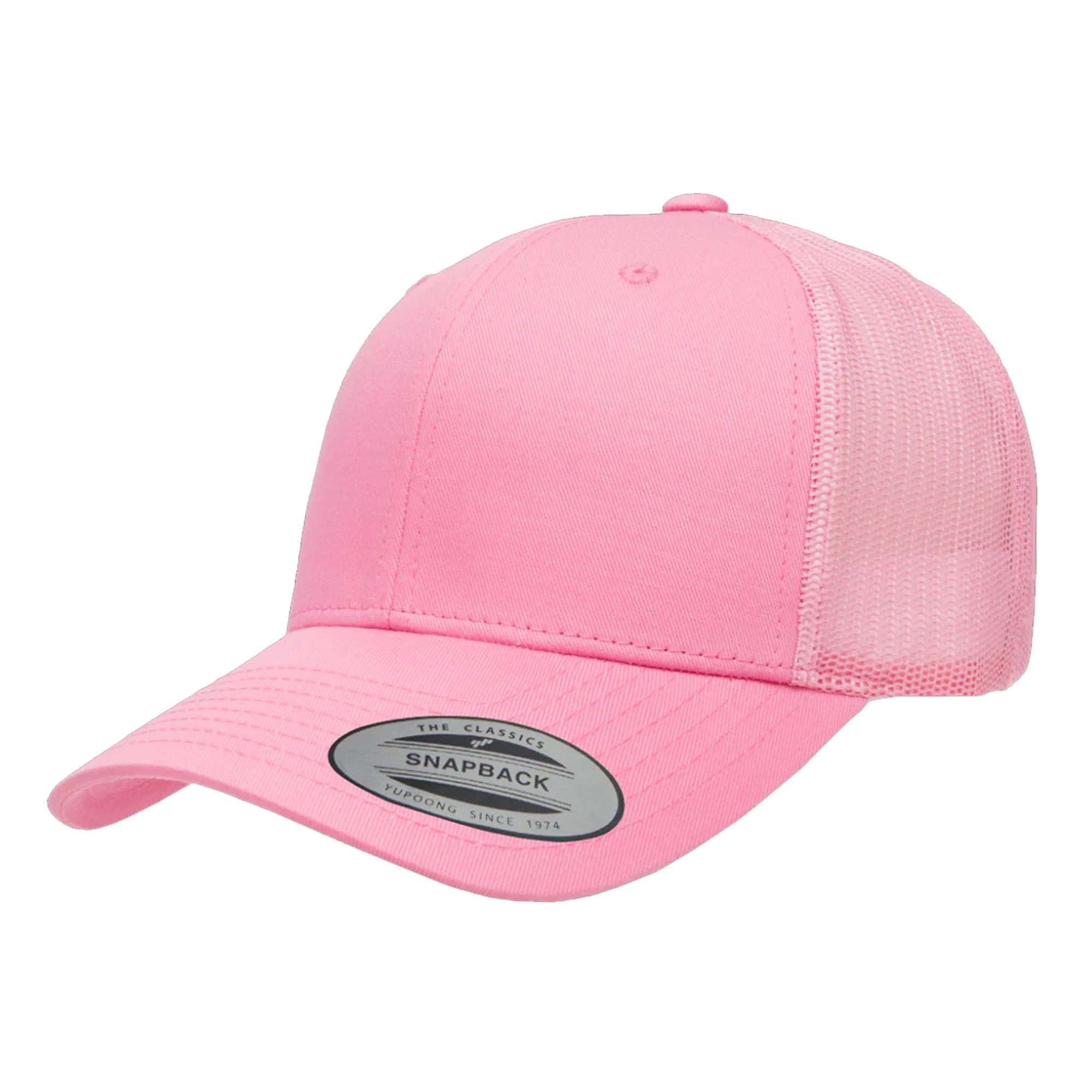 Yupoong Flexfit Retro Snapback Truckerpet One Size roze