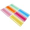 18Pcs Cross Stitch Threads Organizer 20 Holes Color Plastic Floss Bobbin Winding Board