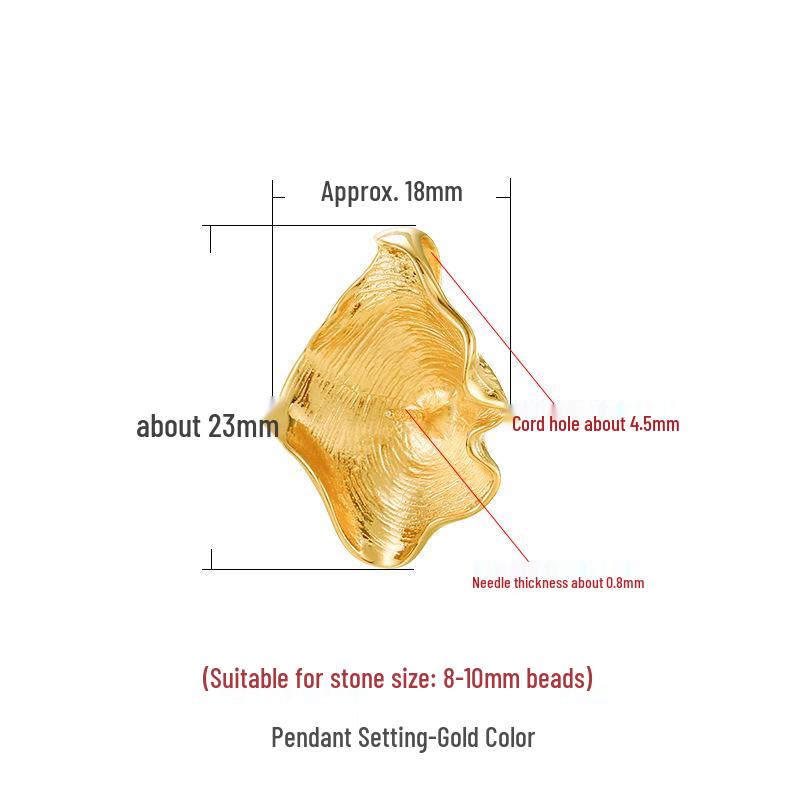 

925 Sterling Silver Pearl & Hetian Jade Pendant Necklace Setting for DIY Jewelry золотой