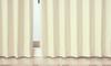 Complete Blackout Light Heat Solid Color 5417 Ivory 100cm Wide X 90cm Set of 2 Energy Cold Energy Improved Heating and Cooling Thick Curtains, 100%