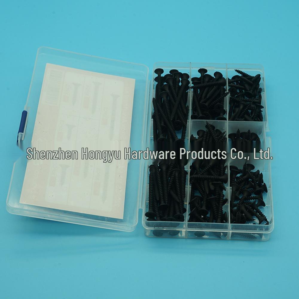 220pcs High-Strength Black Phosphated Self-Tapping Drywall Nails