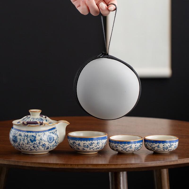 Ceramic Chinese Travel Kung Fu Tea Set