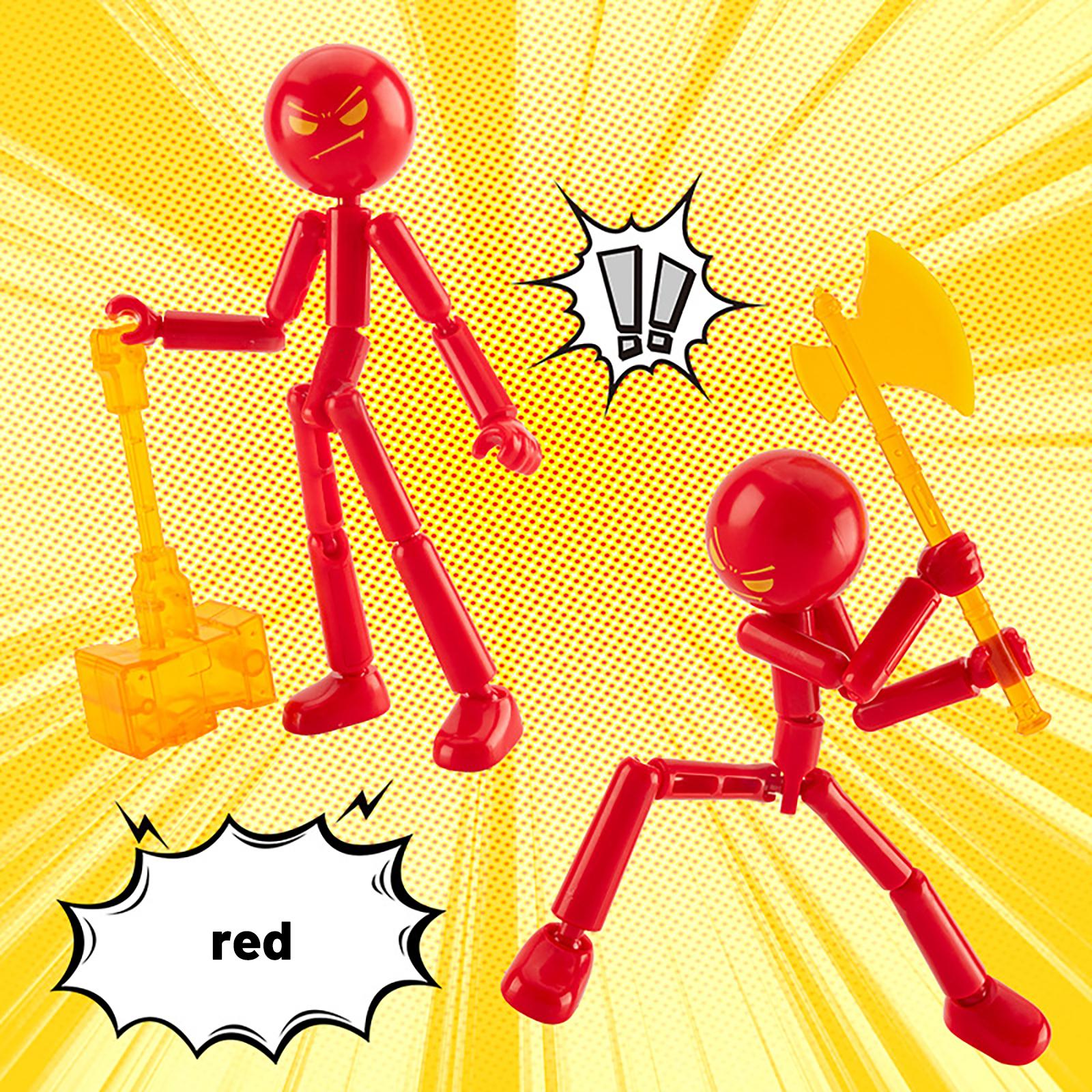 

Collectible Action Figure Set, Including 6 Weapons, An Animated Figure, A Multi- Posable Robot, And A Children s Birthday Gift. One Size червоний