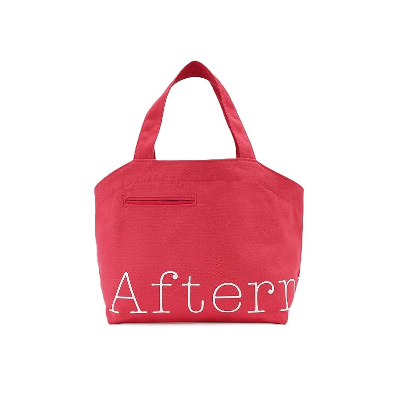 

[ afternoon tea living ] AfternoonTea LIVING tote bag HJ71 Canvas pocket tote bag/Shirasu Noriyuki pink