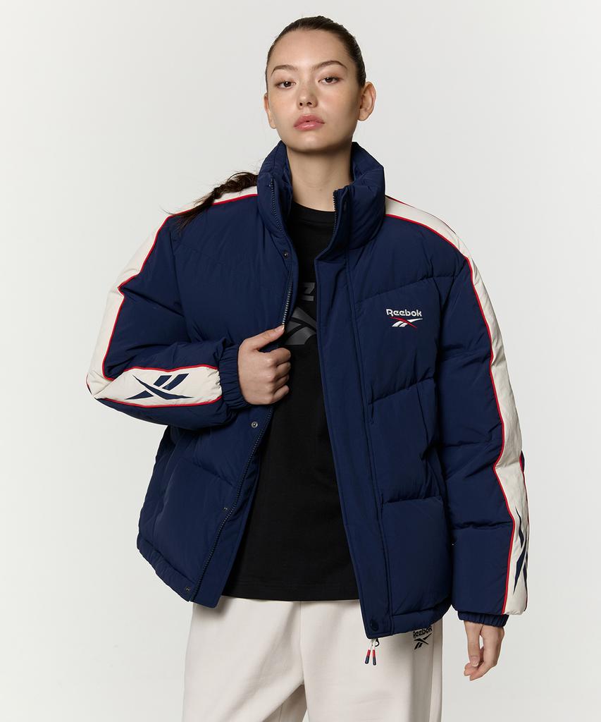 Reebok Classic Vector Paneled Down Jacket - Navy
