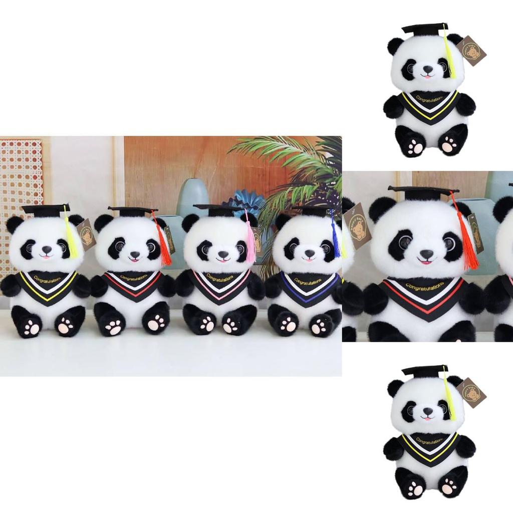 Charmantes Absolventen-Panda-Stofftier Niedliches Kuscheltier Mit Anpassbarem Logo