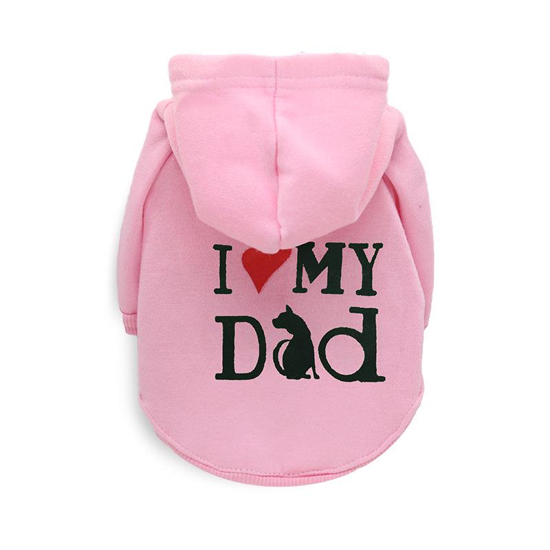 

Pet Fleece Two-Leg Dog Sweatshirt Teddy Outfit for Spring, Autumn, Winter XS (2-3 lbs) розовый