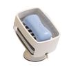 with Sponge Portable Soap Dish Self-Draining Laundry Soap Case Suction Cup Soap Holder  Kitchen