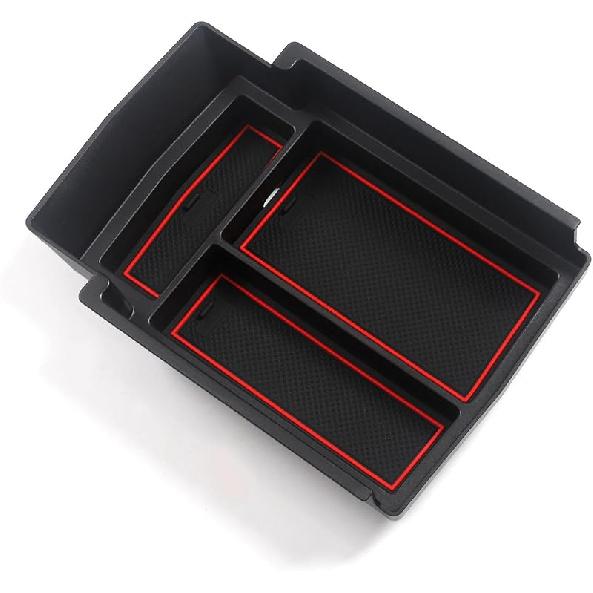 Fit for Toyota Bz4x 2022 2023, Car Centre Console Storage Box, ABS Centre Console Armrest Organiser Tray, Car Accessories