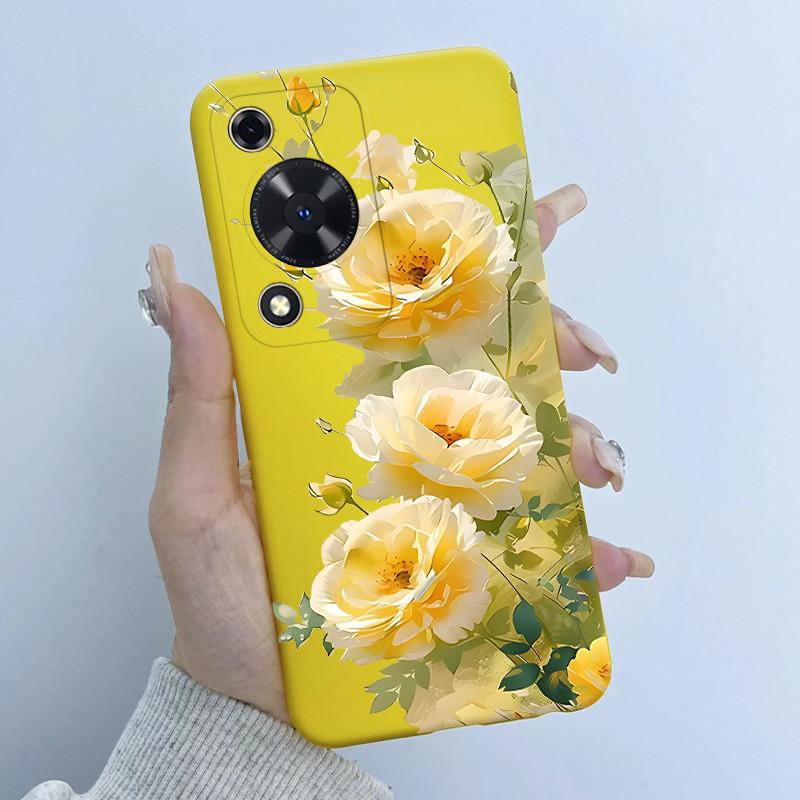Case For Huawei Nova Y72 Butterfly Floral Girl Design Soft TPU Silicone Back Cover For Huawei Nova Y 72 MGA-LX3 Enjoy 70 Fundas
