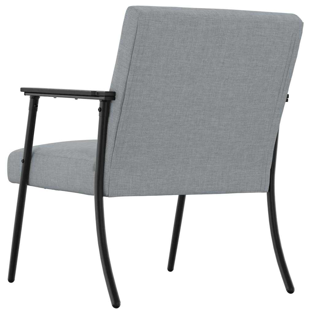 Armchair Light Grey Fabric